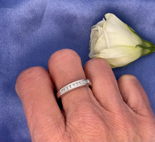 Load image into Gallery viewer, Half Eternity Princess Cut Diamond Ring in 18ct White Gold