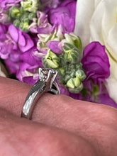 Load image into Gallery viewer, Solitaire Diamond Ring in 9ct White Gold