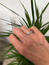 Load image into Gallery viewer, Solitaire Diamond Ring with Diamond Shoulders in 18ct White Gold