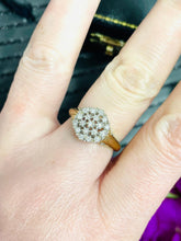 Load image into Gallery viewer, Diamond Cluster Ring Set in 9ct Yellow Gold