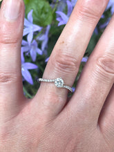 Load image into Gallery viewer, Diamond Ring Set in 18ct White Gold