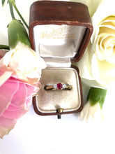 Load image into Gallery viewer, Ruby and Diamond Ring Set in 18ct Yellow Gold