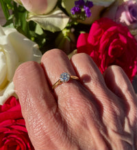 Load image into Gallery viewer, Solitaire Diamond Ring in 18ct Yellow Gold and Platinum