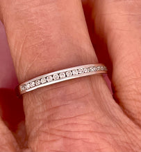 Load image into Gallery viewer, Half Eternity Diamond Ring in 18ct White Gold