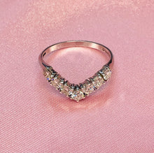 Load image into Gallery viewer, Wishbone Diamond Ring in 18ct White Gold