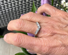 Load image into Gallery viewer, Wishbone Diamond Ring in 18ct White Gold