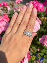 Load image into Gallery viewer, Vintage Diamond Cluster Ring - 9ct White Gold