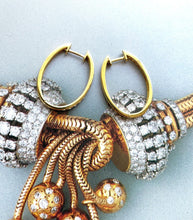 Load image into Gallery viewer, Diamond Hoops