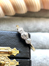 Load image into Gallery viewer, Three Stone Diamond Ring Set in 18ct Yellow Gold