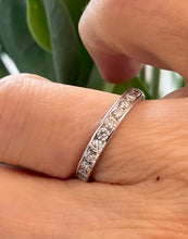 Load image into Gallery viewer, Half Eternity Diamond Ring in 14ct White Gold