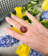 Load image into Gallery viewer, Carnelian Intaglio Ring in 18ct Yellow Gold