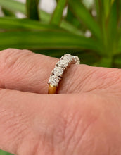 Load image into Gallery viewer, 7 Stone Diamond Ring in 18ct Yellow Gold