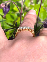 Load image into Gallery viewer, Edwardian 5 stone Diamond Ring Set in 18ct Yellow Gold