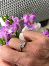 Load image into Gallery viewer, Solitaire Diamond Ring with Diamond Shoulders in 18ct White Gold