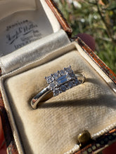 Load image into Gallery viewer, Vintage Diamond Cluster Ring in Platinum