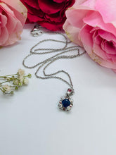 Load image into Gallery viewer, Sapphire and Diamond Preloved Pendant