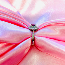 Load image into Gallery viewer, Ruby and Diamond Ring Set In Platinum