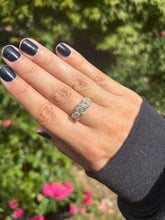 Load image into Gallery viewer, Three Stone Asscher Cut Diamond Ring