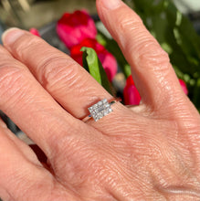 Load image into Gallery viewer, Diamond Cluster Ring in 18ct White Gold