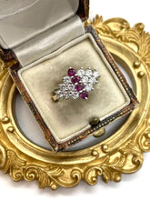 Load image into Gallery viewer, Stunning Ruby and Diamond Ring Set in 18ct Yellow Gold