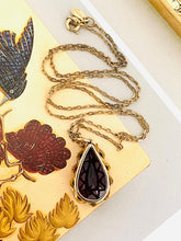 Load image into Gallery viewer, Garnet Pendant Set in 9ct Yellow Gold