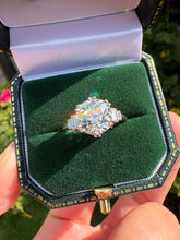 Load image into Gallery viewer, 2.83ct Old Cut Diamond Platinum Ring