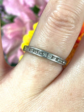 Load image into Gallery viewer, Half Eternity Diamond Ring Set in Platinum