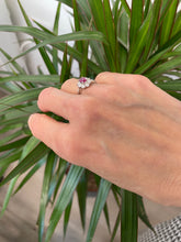 Load image into Gallery viewer, Ruby and Diamond Ring Set In Platinum