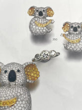 Load image into Gallery viewer, Old Cut Diamond Trilogy Ring Set in platinum