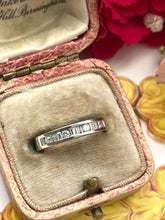 Load image into Gallery viewer, Platinum Half Eternity Ring