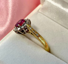 Load image into Gallery viewer, Superb Ruby and Diamond Ring Set in 18ct Yellow Gold