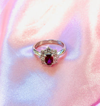 Load image into Gallery viewer, Ruby and Diamond Ring Set In Platinum
