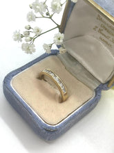 Load image into Gallery viewer, Princess Cut Half Eternity Diamond Ring Set in 18ct Yellow Gold