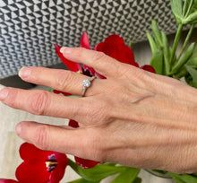 Load image into Gallery viewer, Solitaire Diamond Ring in 18ct White Gold