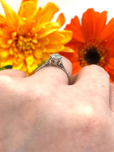 Load image into Gallery viewer, Stunning Art Deco Solitaire Diamond Ring