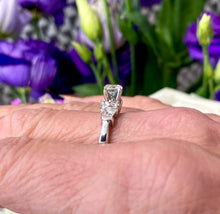 Load image into Gallery viewer, Diamond Solitaire Ring in 14ct White Gold