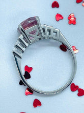 Load image into Gallery viewer, Pink Tourmaline and Diamond Ring Set in Platinum
