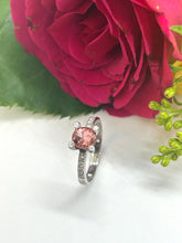 Load image into Gallery viewer, Pretty Pink Tourmaline and Diamond Ring
