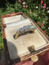 Load image into Gallery viewer, Vintage 9ct Gold Seven-Stone Diamond Ring