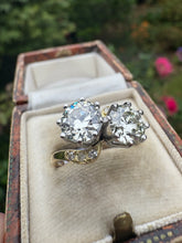 Load image into Gallery viewer, Antique Two-Stone Diamond Ring | 2.01ct Total Diamond Weight | 18ct Yellow Gold