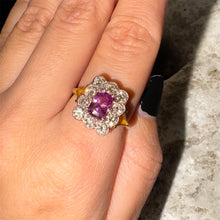 Load image into Gallery viewer, Beautiful Pink Sapphire and Diamond Ring