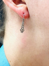 Load image into Gallery viewer, Beautiful Diamond Drop Earrings Set in Platinum