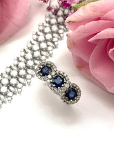 Load image into Gallery viewer, Sapphire & Diamond Trilogy Ring