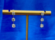 Load image into Gallery viewer, Diamond Drop Earrings in 18ct White Gold
