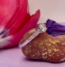 Load image into Gallery viewer, Solitaire Diamond Ring in 18ct White Gold