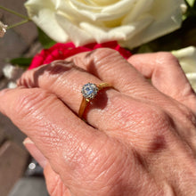 Load image into Gallery viewer, Solitaire Diamond Ring in 18ct Yellow Gold and Platinum