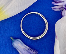 Load image into Gallery viewer, French Cut Emerald and Baguette Cut Diamond Ring in 18ct White Gold