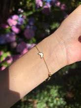 Load image into Gallery viewer, 14ct Gold Pink Butterfly Bracelet