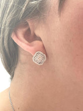 Load image into Gallery viewer, Beautiful Diamond Studs Set in 18ct White Gold