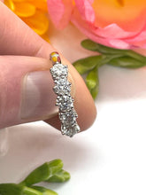 Load image into Gallery viewer, 5 Stone Diamond Ring Set in Platinum